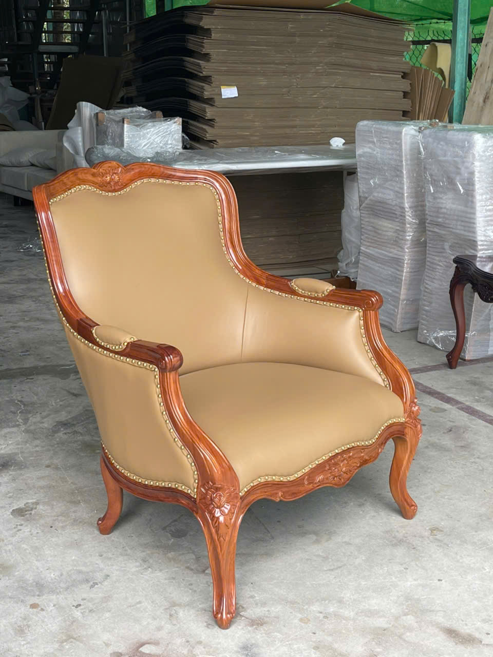 SOFA ĐƠN CỔ ĐIỂN LOUIS 15 ( ARMCHAIR LOUIS 15)